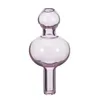 Retail Colored Glass Cap Cap Akcesoria do palenia 28mm Dia Okrągła Kopuła Kulkowa dla Quartz Thermal Banger Quartz Bangers Water Rura Dąb