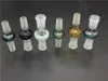 Convertidor de adaptador de vidrio colorido Hembra Macho 14 mm 18 mm a 14 mm 18 mm Adaptadores de vidrio macho hembra para plataformas petroleras Bongs de vidrio