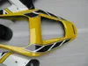 Högkvalitativ fairingkit för Yamaha YZF R1 2000 2001 Gula Svart Vit Fairings Set YZFR1 00 01 CV22