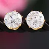 Earings for Woman Gemstone Crystal Stud Earrings Jewellery Valentine Gift Korean Fashion Jewelry 925 Silver 18K Gold Plated Stud Earrings