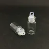 1ml Vials Clear Glass Wishing Vial with Plastic Plug Mini Glass Bottle Empty Sample Jars Small 22x11mm(HeightxDia) Cute Craft Wish Bottle