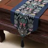 Lengthen Chinese Word Patchwork Table Runner Ethnic Luxury Silk Brocade Dining Room Table Cloth High End Table Protective Pads 230x33cm