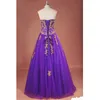 Abiti Quinceanera viola Due pezzi Sweety Abiti da 16 anni con giacca Applique in pizzo trasparente Perline con lacci da sera Prom Occasione formale SHJ