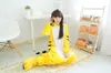 Cute Animal Pajamas Yellow Tiger Cartoon Cosplay Garment Winter Adult Home Sleep Wear Flannel With Tail Pijama Unisex