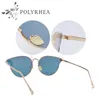 Brand Sunglasses For Women Sun Glasses Metal Frame Cat Eye Women Brand Designer Sunglasses Vintage Gold Glasses With Box And Cases