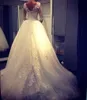 O-CEEN TOP роскошные аппликации кружева длинные рукава свадебное платье 2021 кристаллы мягкие тюль свадебные платья Vestido Vestidos de Novia