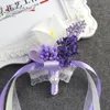 白いピースcalla lily ramos de novia人工結婚式ブーケブライダルブローチブライドメイドフラワーズブーケブライダルブーケ9263674