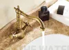 Hot and Cold Bronze Swivel Lavatory Bathroom Vanity Water Faucet Copper Bath Bibcock Toilet Rotating Restoring Ancient Ways