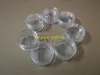 500pcs / mycket snabb frakt 10g Rensa tomma krämburk 10ml Transparent Cream Pot Display Case 10cc Cosmetic Förpackning