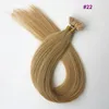 ELIBESS Virgin Remy Capelli umani Estensioni diritte Punta piatta Fusione capelli 1 g / filo 100 pezzi / lotto Biondo nero marrone