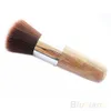 Whole Flat Top Buffer Foundation Powder Brush Cosmetic Makeup Basic Tool Wooden Handle 1259i7322383