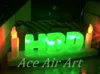 Vackra jättefödelsedagsdekorationer Uppblåsningsbart LED -brev Happy Birthday för kakebutiker tillverkade i Kina kan vara anpassade