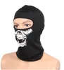 Schädel-Gesichtsmaske Radfahren Vollgesichtshaube Schreimaske Kostüm Schädel Skelettmaske Radfahren Cosplay Ski Biker Stirnband Taktische Hauben