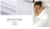 Ensembles de literie en gros-personnalisé pur coton Satin El housse de couette ensembles King, literie solide gris blanc, taie d'oreiller couette # QY381