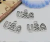 Freies Schiff 300 STÜCKE Tibetischen Silber USA Charms Anhänger Für Armband Schmuck Machen 15x11mm