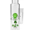 Najnowsze szklane bongi! Rury wodne szklane zielony kolor na palenie z 16 cali 18mm stawu kobiet (ES-GB-129)