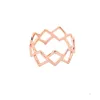 Everfast 10pc/Lot Bağlı Renklem Yüzükleri Geometrik Kare Yüzük Kadın Partisi Moda Mücevherleri Renk EFR093 Fatory Fiyatı Karıştırabilir