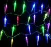 Iluminação de férias 10m Icicle Home Decoração de Natal Luzes de Natal ao ar livre Fairy Curtain Lights