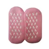 Skarpety nawilżające zmiękczanie naprawa pęknięty stóp leczenie skóry różowy żel spa skarpetki stóp stóp rozciągliwość 1 para dla kobiet darmowa wysyłka