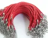 50pcs / lot mischte Farbe Twist-Lederschnur-Seil-Armband-Armband-Kette Art und Weise für die Schmuckherstellung