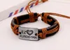 NIEUWE FASHEID MAN VROUW Antieke zilveren koeienhuidarmband 100% koehide armband Koerdistan lederen paar armband 24 stks/lot