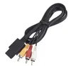180cm AV TV RCA Video Cord Cable For Game CubeFor SNES GameCube3RCA Cable For N64 64 Whole 500pcsLot5839383
