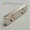 24PCS NDFEB FIX MASN 40X10X5MM Z 2 M5 Wymiarowe otwory Blok N42 Neodymu Rare Earth Magnet9121332