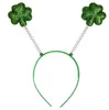 Fascia per capelli Irish St Patricks Day Green Leprechaun Hairband Shamrock Buckle Fancy Dress Carnevale Accessori natalizi Party Top Hats Favor
