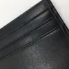 حامل بطاقة ائتمان من الجلد الأسود الأسود رجال أعمال عالية الجودة جودة Slim Bank Card Case 2017 New Corrivals Fashion بطاقة هوية المحفظة 263E