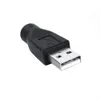 Freeshipping 10pcs/lot USB Male to PS/2 MD6 Adapter Connector For Keyboard Mouse Converter Pc Computers