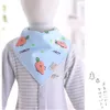 Cute Cartoon Cotton Baby Drool Bib Newborn Infant Adjustable Triangle Bandana Scarf Soft Lunch Feeding Bib Burp Cloths