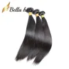 Bella Hair 3pcs/lot Unprocessed Brazilian Hair Weft Natural Color Grade 9A Straight Weaves Julienchina