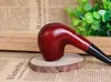 Mahogany old curved hammer portable wood big pipe red sandalwood filter men 's wood