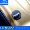 Car Door Lock Protective Cover For Nissan Tiida Rogue Qashqai X-Trail Kicks Teana NV200 Car Door Lock Decoration Auto Cover