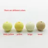 100pcslot 12mm Silicone Beads Food Grade Teething Nursing Chewing Round beads Loose Silicone Beads1397777