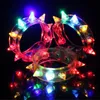 Multi colori Night Glow Stick lampeggiante braccialetto bastoncini luminosi lampeggianti Spike braccialetti Festival fai da te Led Party giocattolo per bambini ZA3379