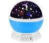 2015 Newest Rotation Night Light Starry Star Moon Sky Romantic Night Projector Light Lam Decorating Wedding, Birthday, Parties Free shipping