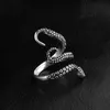 2017 nuovi gioielli da uomo in lega di zinco stile punk calamaro polpo anello retrò animale aperto anello di dito regolabile per l'uomo
