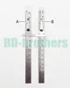 15cm roestvrijstalen rechte liniaal metalen afgestudeerd schaaldiepte meters cm inch dubbelzijdige reparatie regel maat tool 100pcs / lot