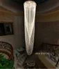 Moderne Crystal Kroonluchters Trap Kroonluchter Geleid Plafond Hanger Kroonluchter Lichte-armaturen voor Hotels Trap Villas Decoration