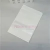 100pcs / lot, 10 * 15cm Stand up White Kraft Paper Bag med matt transparent fönster, lagringskolpulver Papperspåse Reopabilable, Farina säck