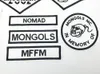 Mongols Nomad MC Biker Stest Patches 1 ٪ MFFM في Memory Iron على ظهر كامل من رقعة Scearningle Patch