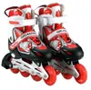 27-41 Patines 3-5-6-7-8-18年の子供のカーボンブーツインラインローラースケートスケートスラリームスピードスケートシューズ4ホイールブルーピンクレディンパティン