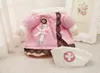 Funny Nurse Suit Pet Costume Dog Clothes Pet Cat Coat Party Clothing for Dogs Hot Puppy Nurse Uniform + Hat Attire