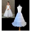 Stokta yeni ucuz üç çemberler asil küçük kızlar a-line petticoats slip ball cupss crinoline çiçek kızlar elbiseler için 415