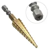 Gorące ciasto HomeGarden Duży HSS Steel Step Cone Wiertarka Titanium Bit Zestaw otworów 4-12 / 20 / 32mm E00646