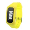 Orologio digitale a pedometro LCD LED Sport Watch Run Passo Walking Calorie Counter orologio da polso Bracciale veloce spedizione