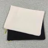 7x10 inches blank natural cotton canvas clutch bag plain canvas makeup bag cosmetic case for DIY screen printing