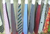 Gravata de gravata dos homens de luxo laços pescoço 24pc / lot Stripe / Plain atacado da fábrica # 1306