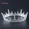 Stunning Silver White Crystals Full Wedding Tiaras And Crowns Bridal Tiaras Accessories Vintage Baroque Bridal Tiaras Crowns H07